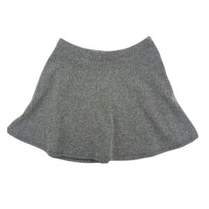 Abercrombie & Fitch Women's Size S Gray Black Knit Stretch Flare Skater Skirt